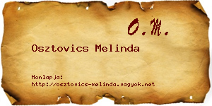 Osztovics Melinda névjegykártya